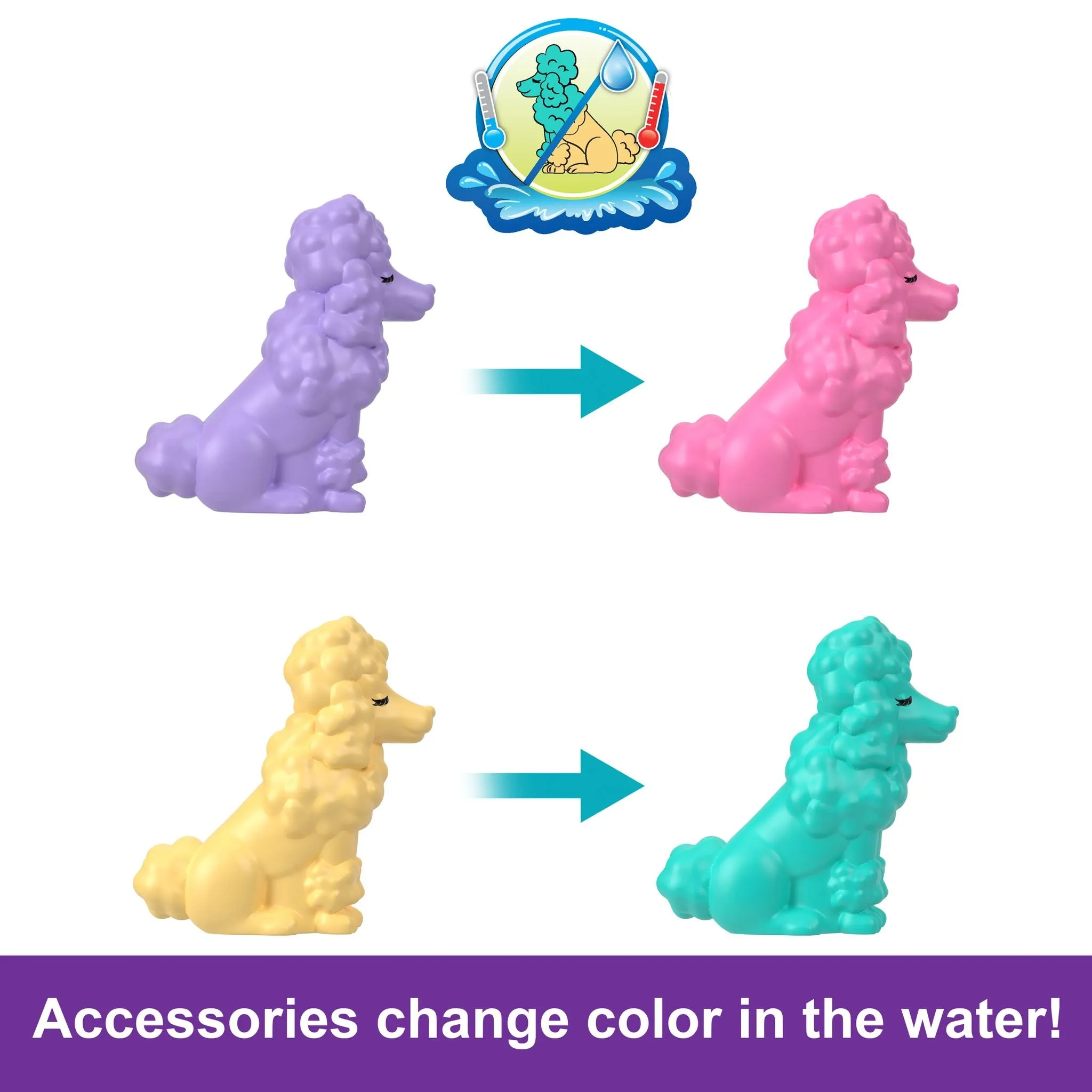 Polly Pocket Big Pocket World Groom & Glam Poodle Compact