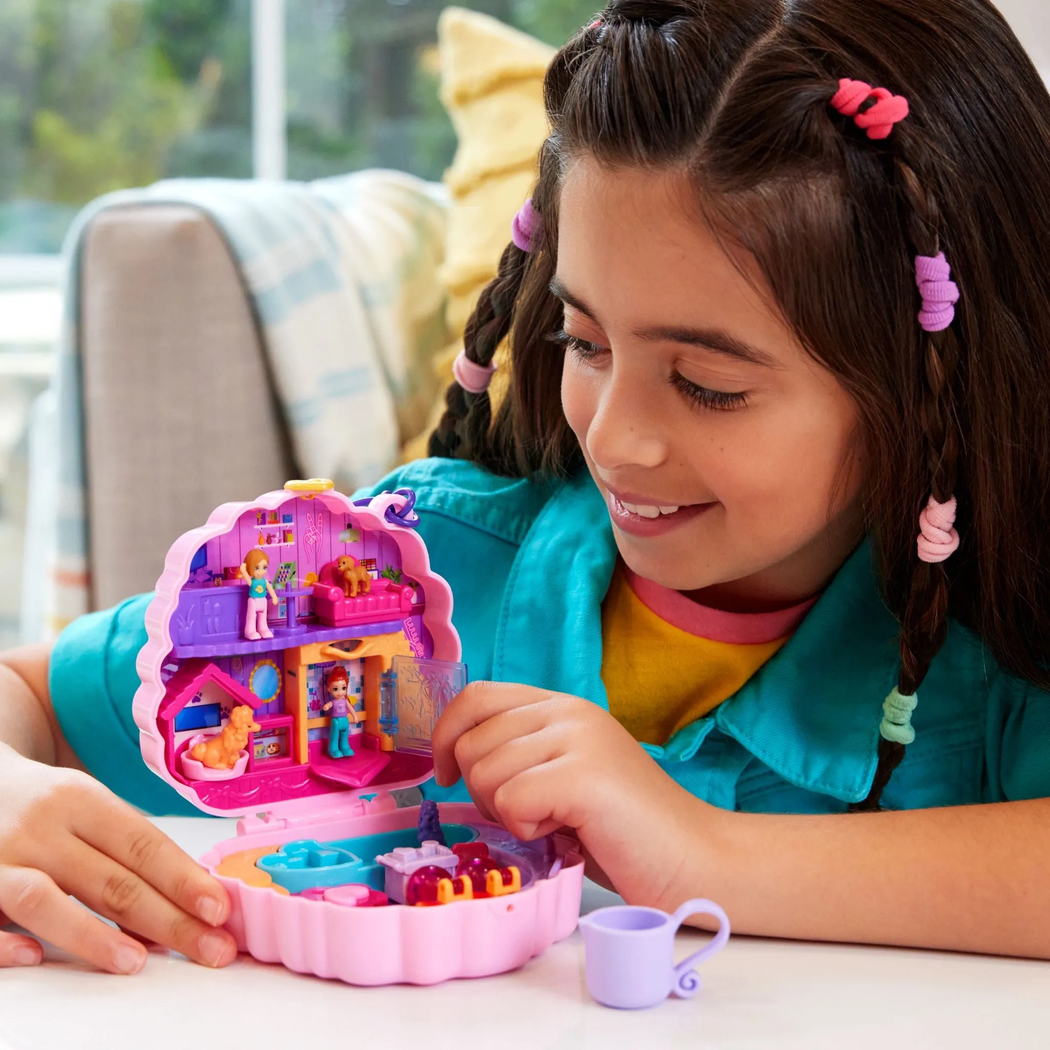 Polly Pocket Big Pocket World Groom & Glam Poodle Compact