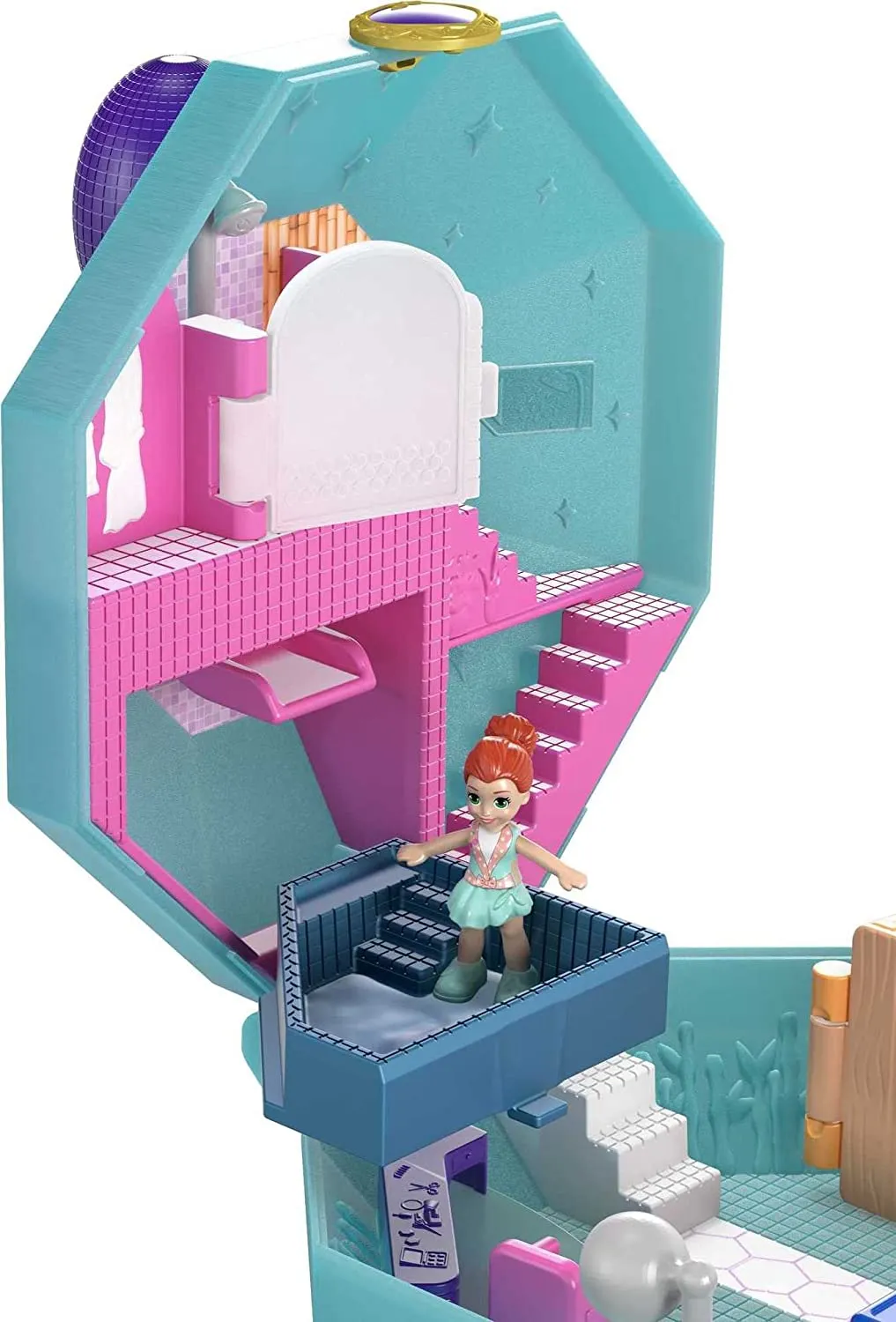 Polly Pocket Big Pocket World Pamperin' Perfume Spa Compact