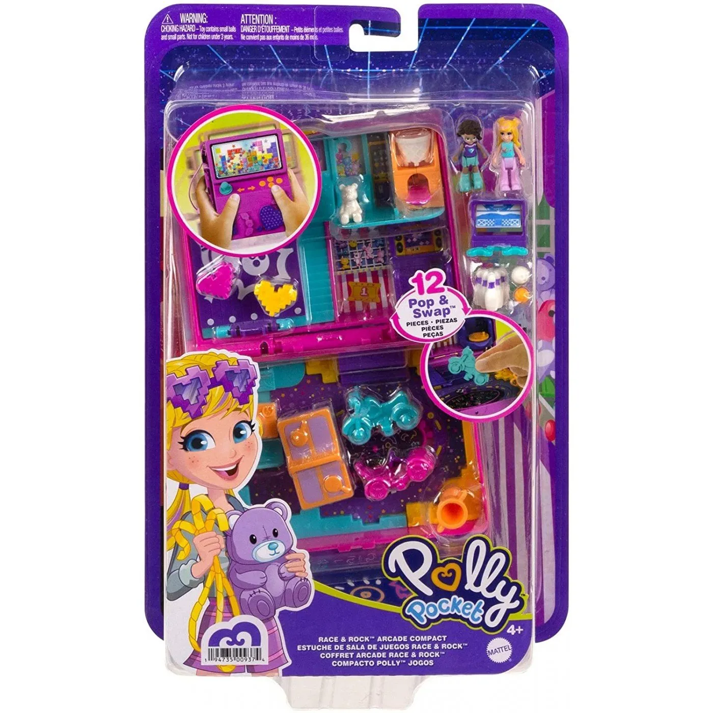 Polly Pocket Big Pocket World Race & Rock Arcade Compact
