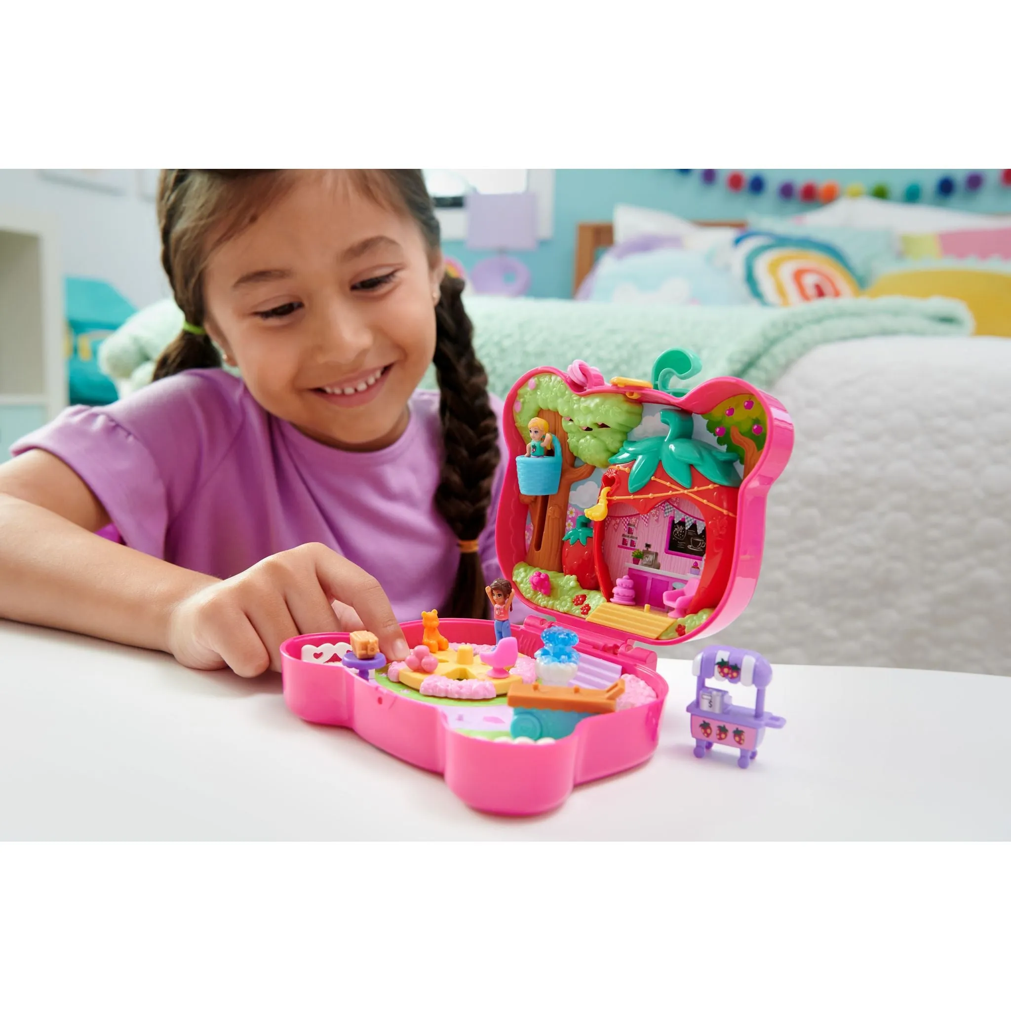 Polly Pocket Big Pocket World Straw-Beary Patch Compact