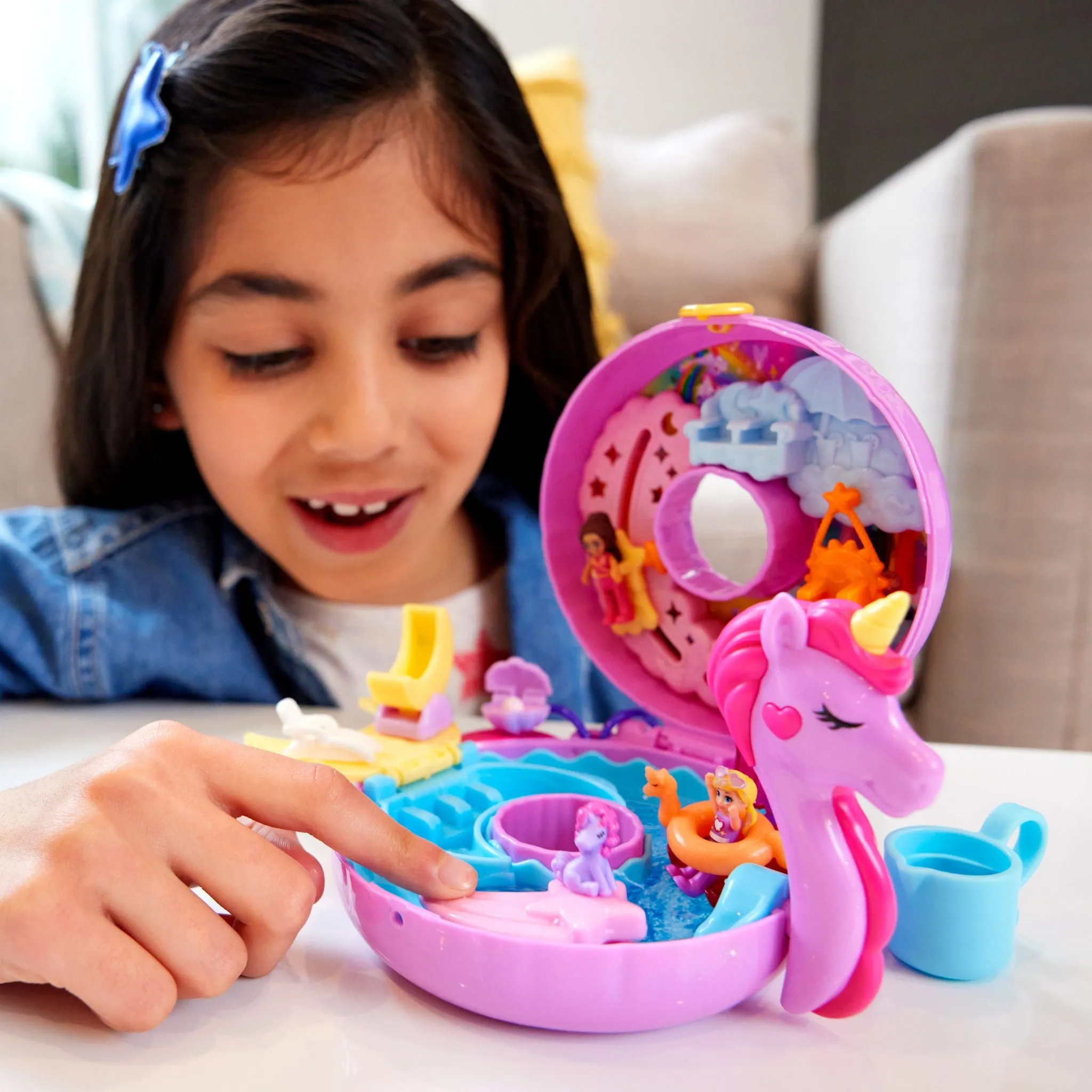 Polly Pocket Big Pocket World Unicorn Floatie Compact