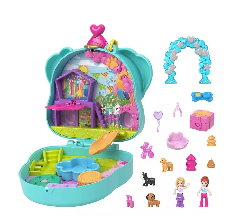 Polly Pocket Doggy Birthday Bash Compact