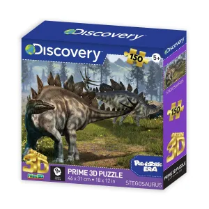 Prime 3D Super 3D 150 Piece Puzzle Discovery Prehistoric Era Stegosaurus