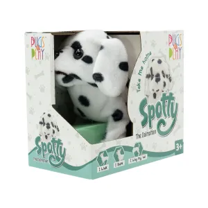 Pugs At Play Spotty The Dalmatian Walking Dog