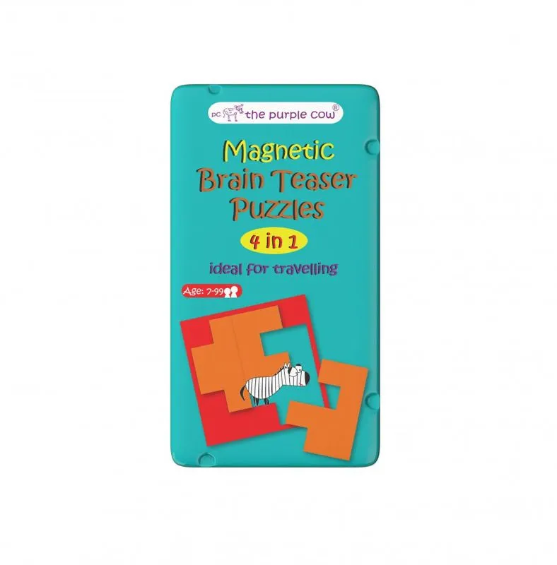 Purple Cow Magnetic Travel Game Brain Teaser Puzzles