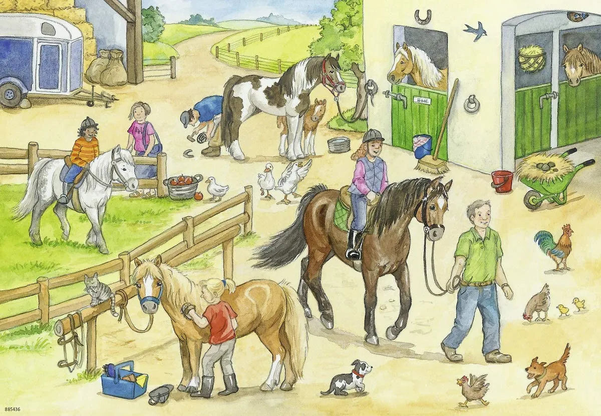 Ravensburger At The Stables 2x24 Piece