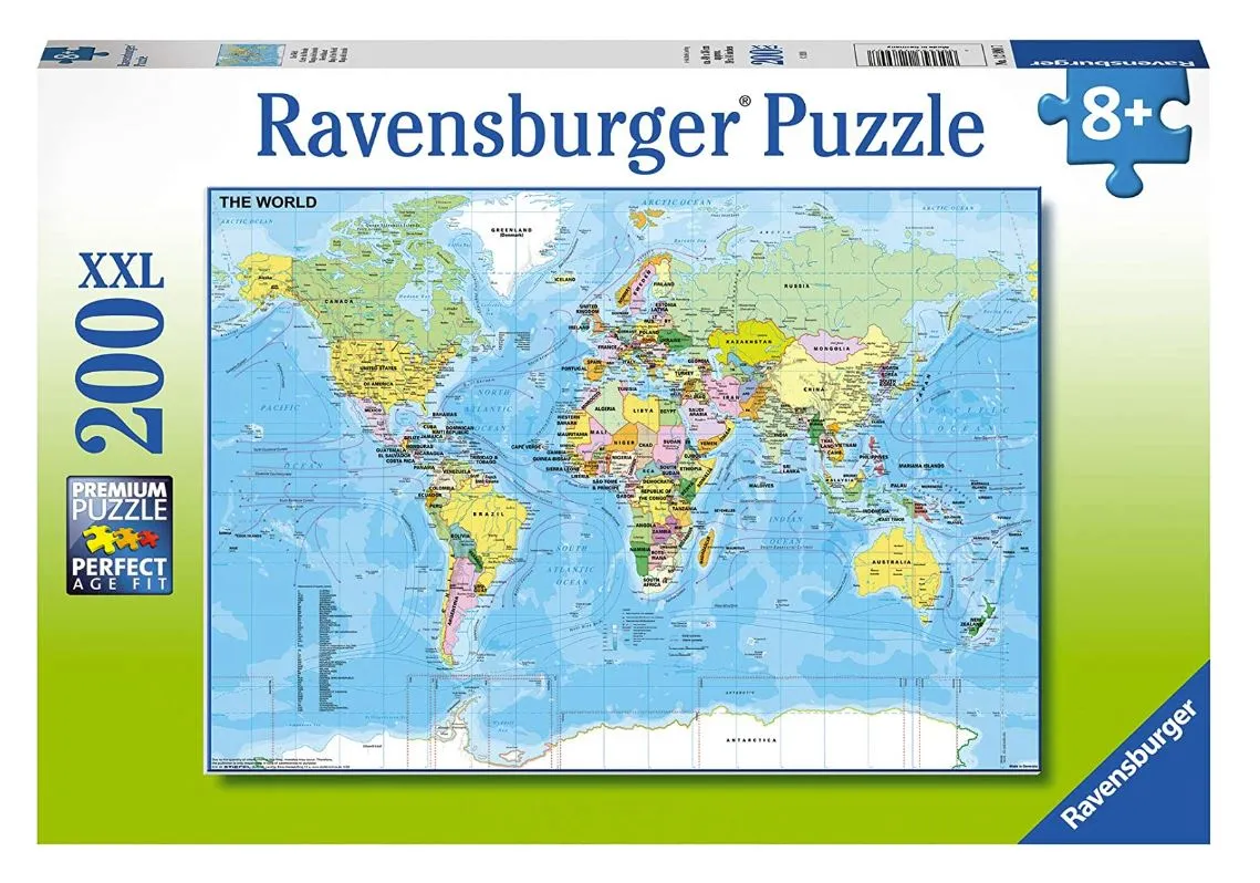 Ravensburger Map Of The World 200 Piece
