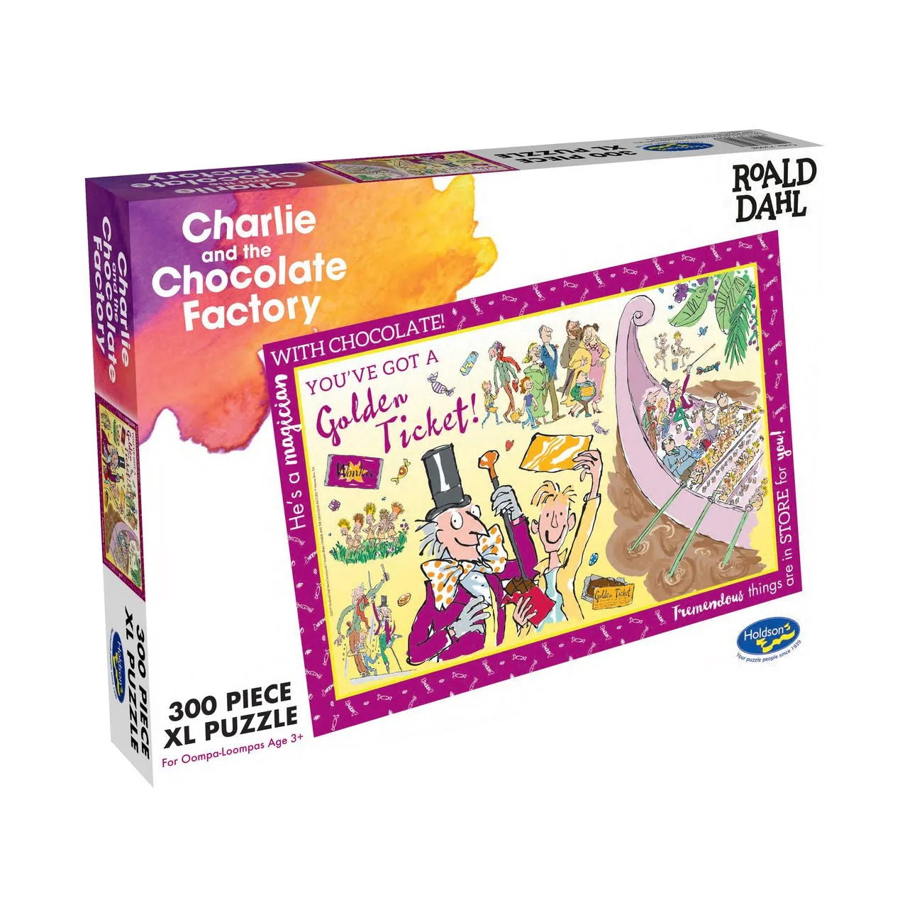 ROALD DAHL 300 PIECE XL PUZZLE CHARLIE AND THE CHOCLATE FACTORY