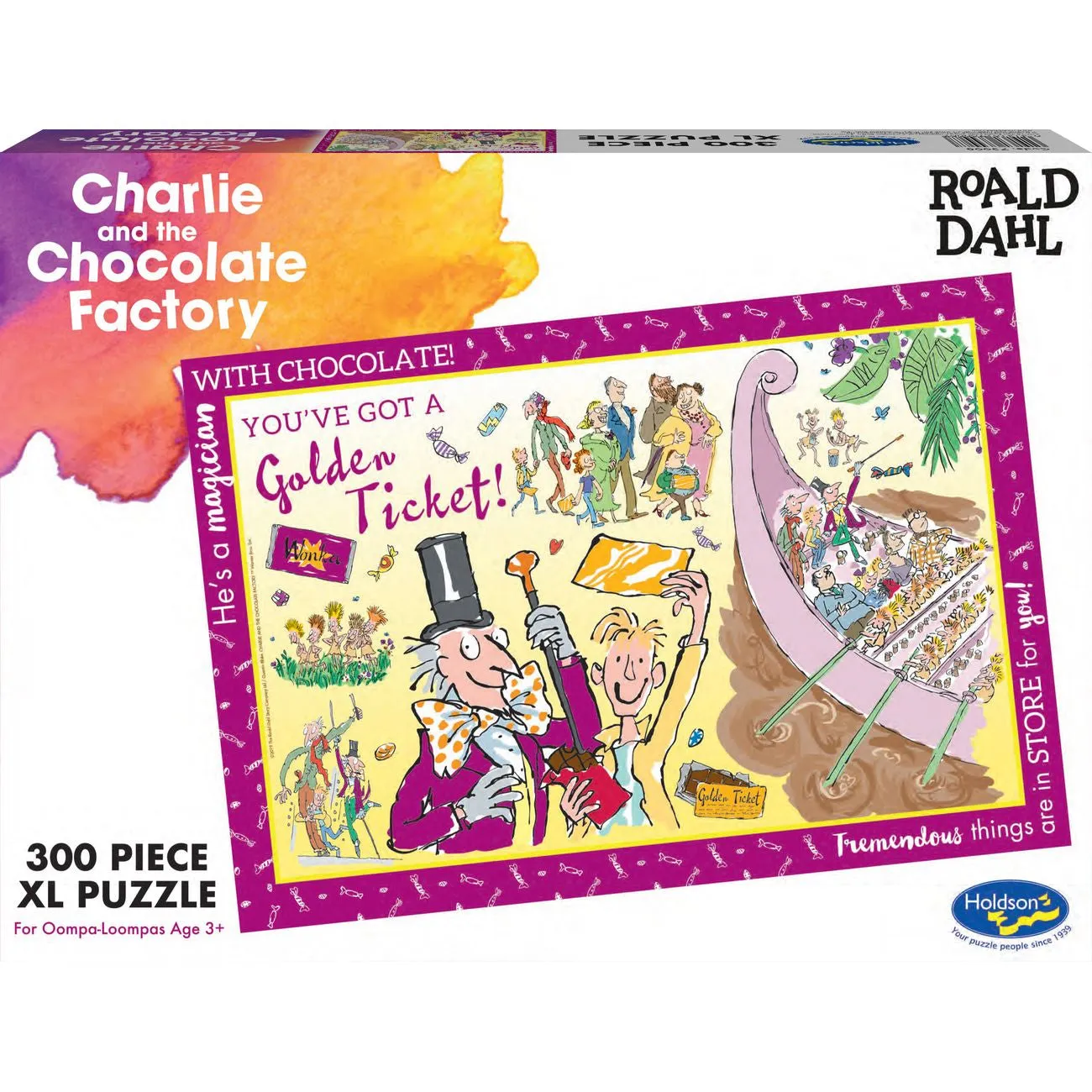 ROALD DAHL 300 PIECE XL PUZZLE CHARLIE AND THE CHOCLATE FACTORY