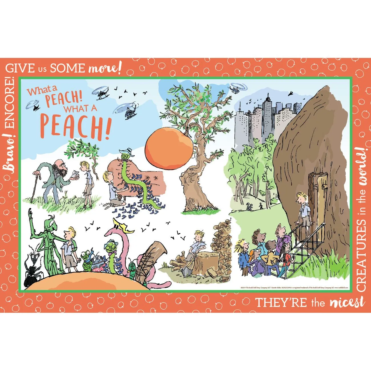 ROALD DAHL 300 PIECE XL PUZZLE JAMES AND THE GIANT PEACH