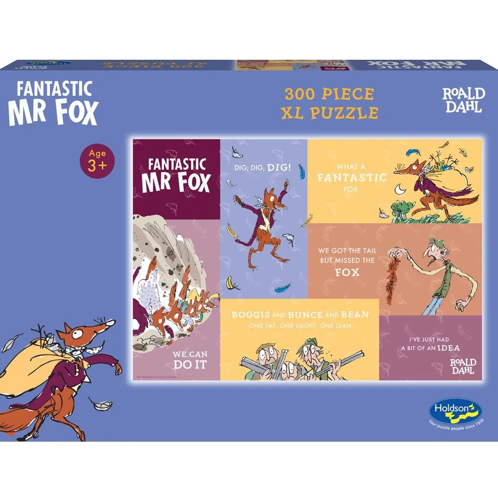 ROALD DAHL SERIES 2 300 PIECE XL PUZZLE FANTASTIC MR FOX