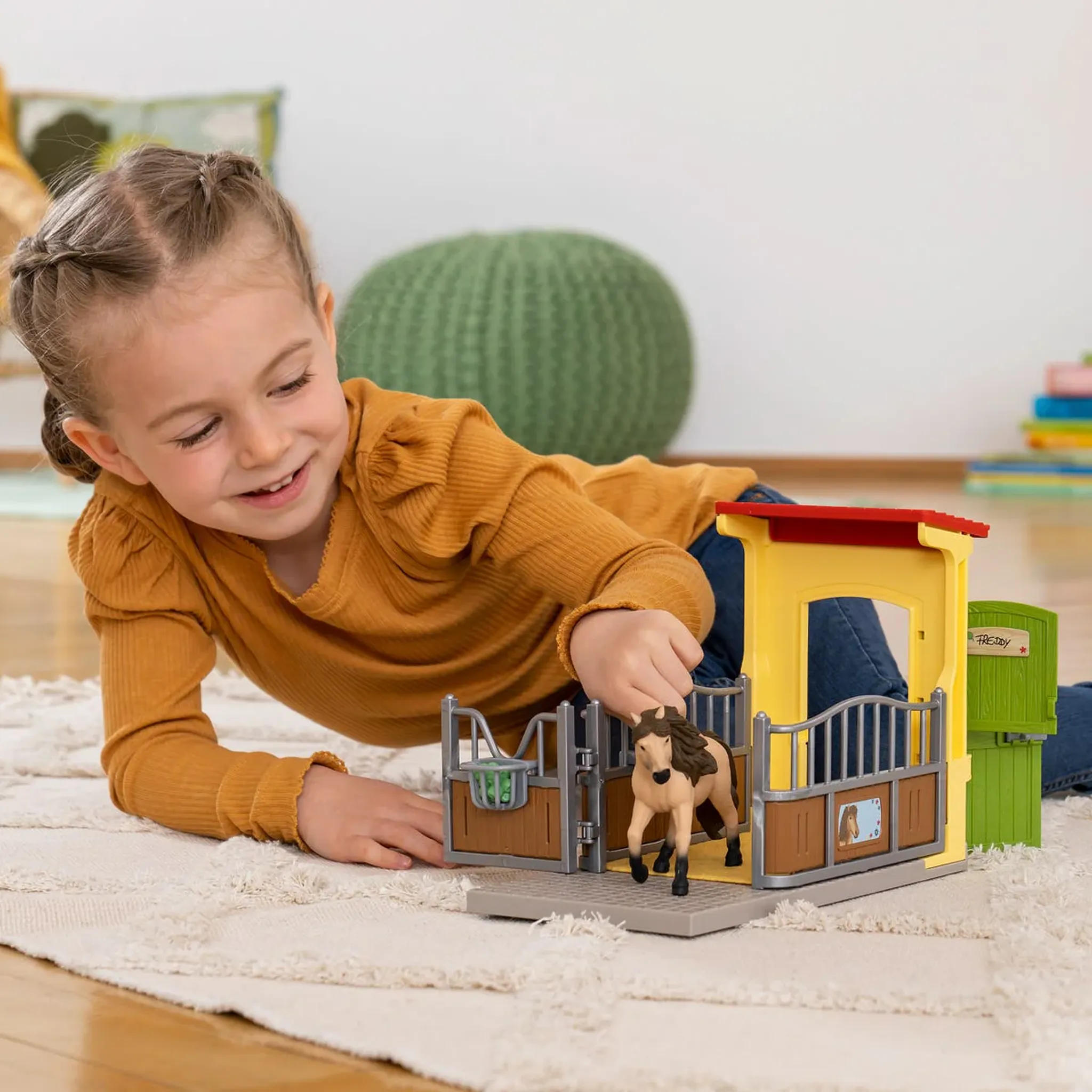 Schleich Pony Box With Iceland Pony Stallion
