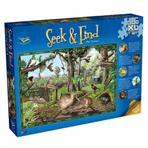 SEEK & FIND 300 PIECE XL PUZZLE THE FOREST