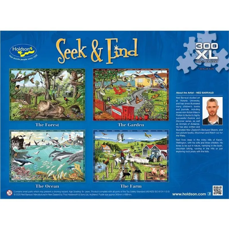 SEEK & FIND 300 PIECE XL PUZZLE THE OCEAN