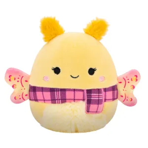 Squishmallows 12 Inch Series 20 Iry Yellow Moth With Pink Plaid Scarf
