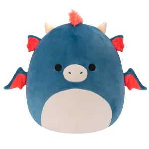 Squishmallows 16 Inch Plush S17 Carin Blue & Orange Dragon