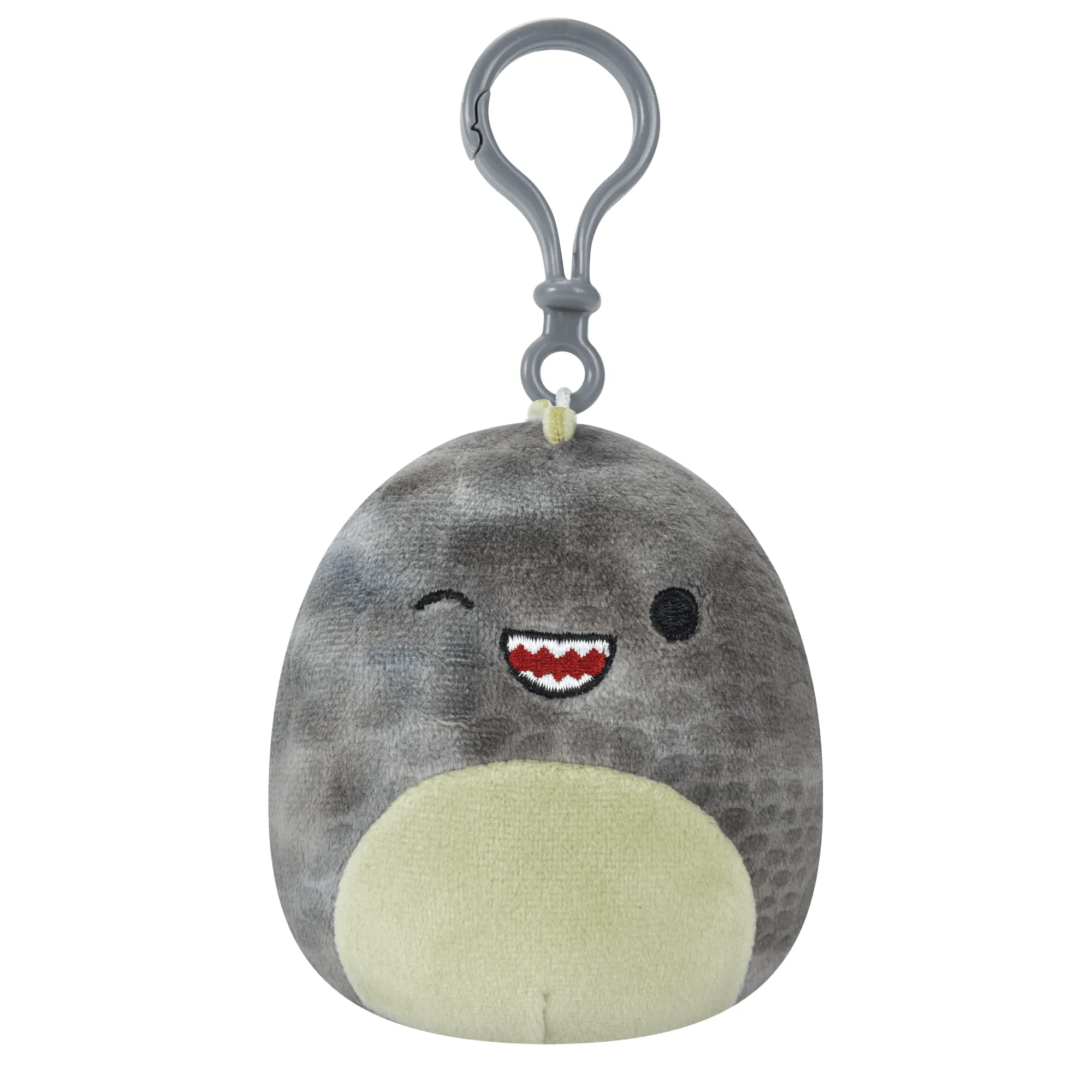Squishmallows 3.5 Inch Plush S15 Clip-On Xander Grey Winking TRex
