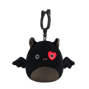 Squishmallows 3.5 Inch Valentines Clip-On Emily the Black Bat
