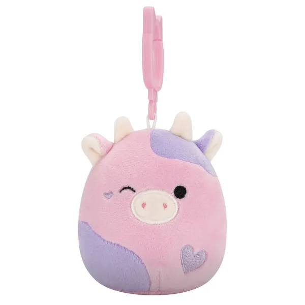 Squishmallows 3.5 Inch Valentines Clip-On Patty the Cow