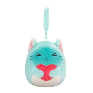 Squishmallows 3.5 Inch Valentines Clip-On Sigrid the Cat