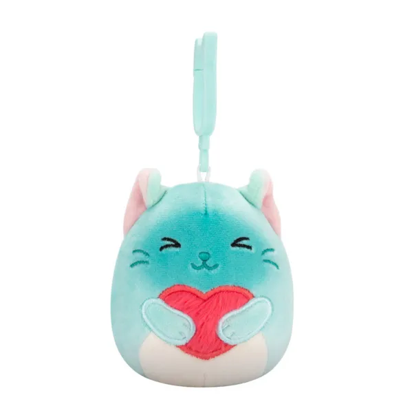 Squishmallows 3.5 Inch Valentines Clip-On Sigrid the Cat