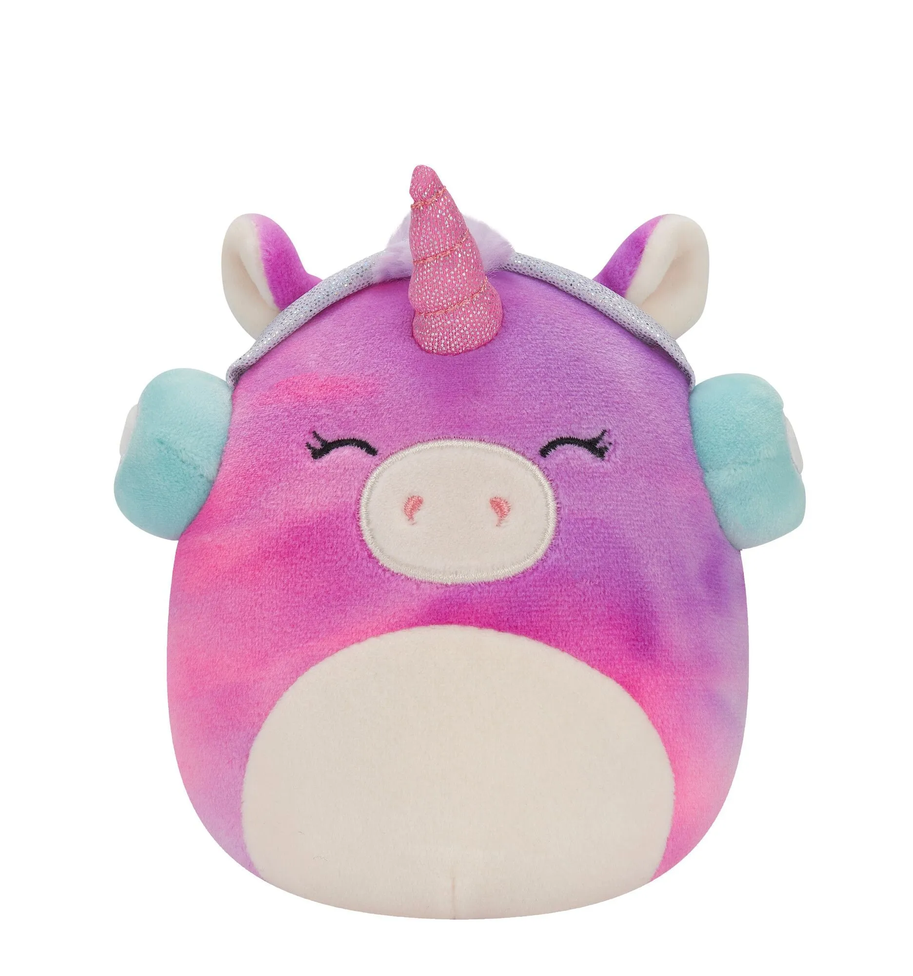 Squishmallows 5 Inch Plush Lola The TieDye Unicorn With Headphones