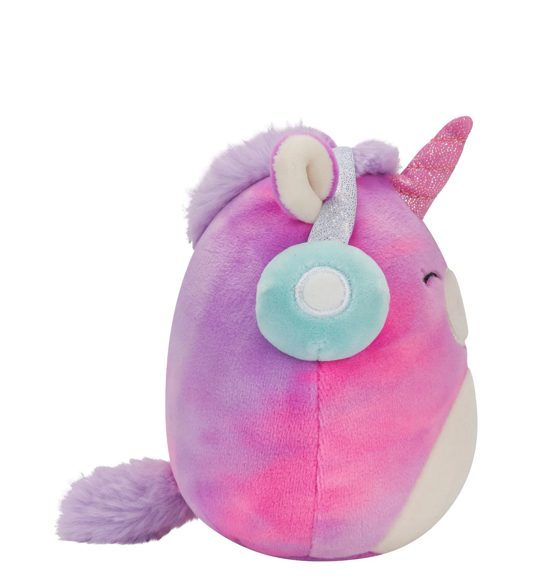 Squishmallows 5 Inch Plush Lola The TieDye Unicorn With Headphones