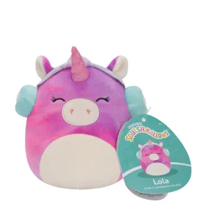 Squishmallows 5 Inch Plush Lola The TieDye Unicorn With Headphones