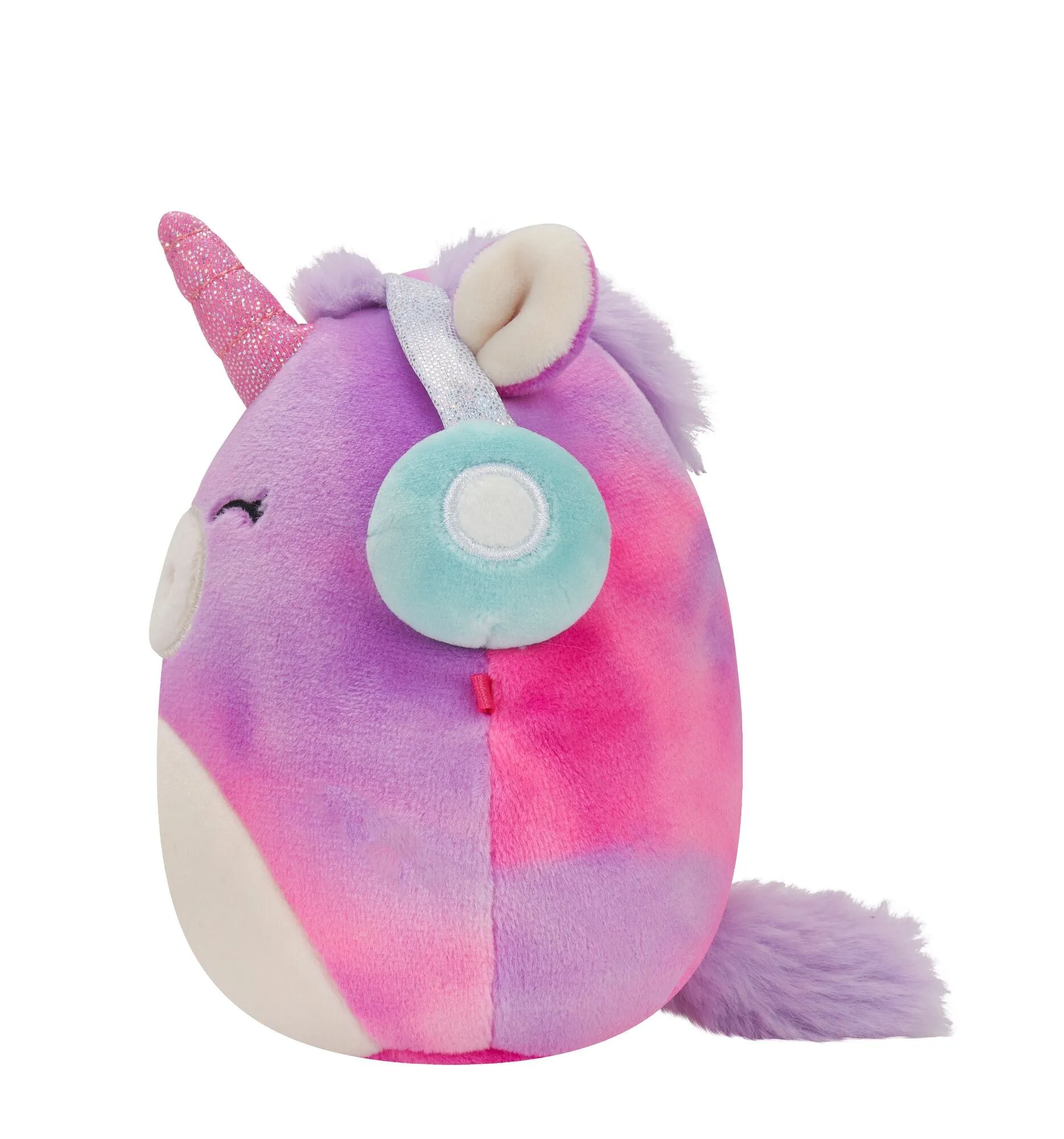 Squishmallows 5 Inch Plush Lola The TieDye Unicorn With Headphones