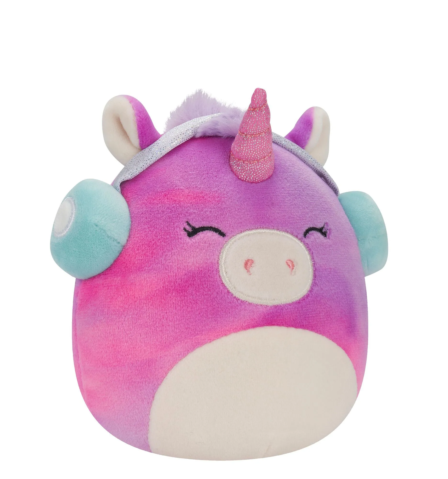 Squishmallows 5 Inch Plush Lola The TieDye Unicorn With Headphones