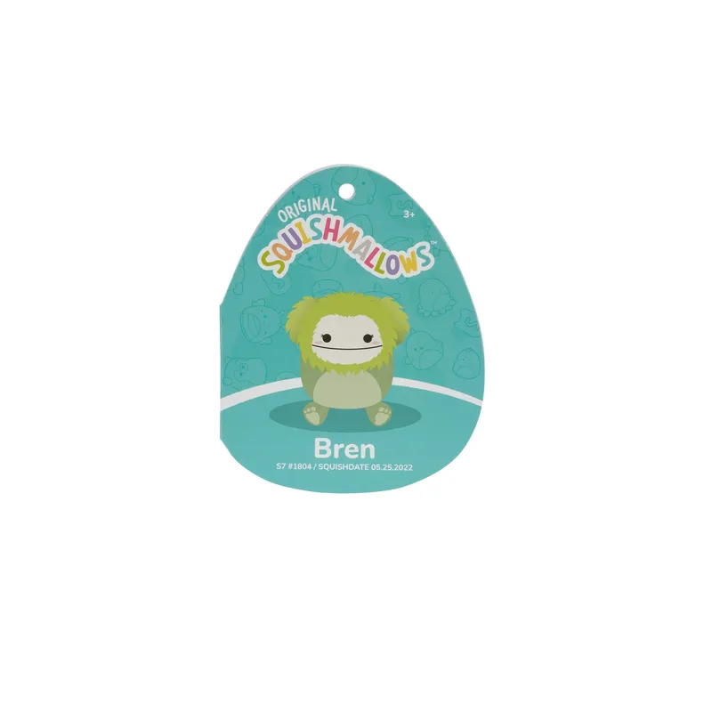 Squishmallows 7.5 Inch Plush Bren Green Bigfoot