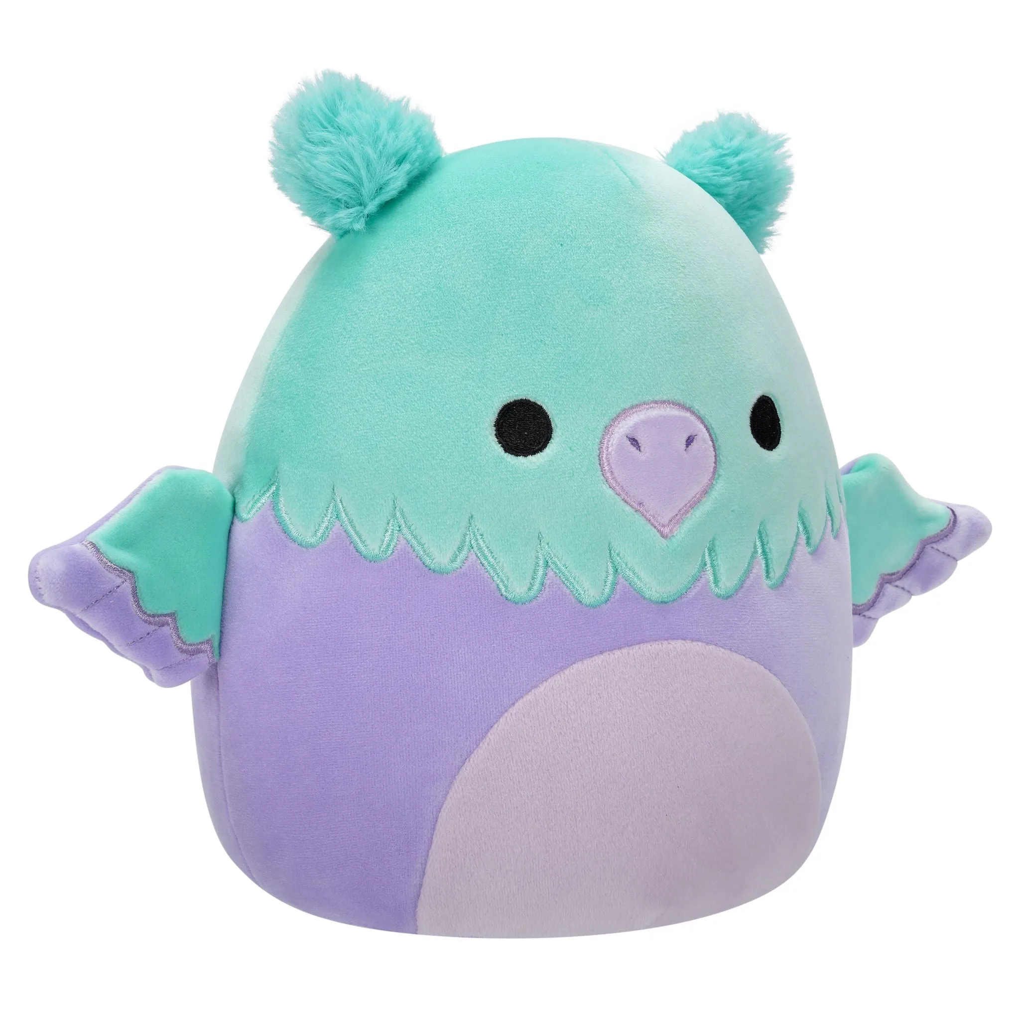 Squishmallows 7.5 Inch Plush Minerva Aqua And Purple Griffin