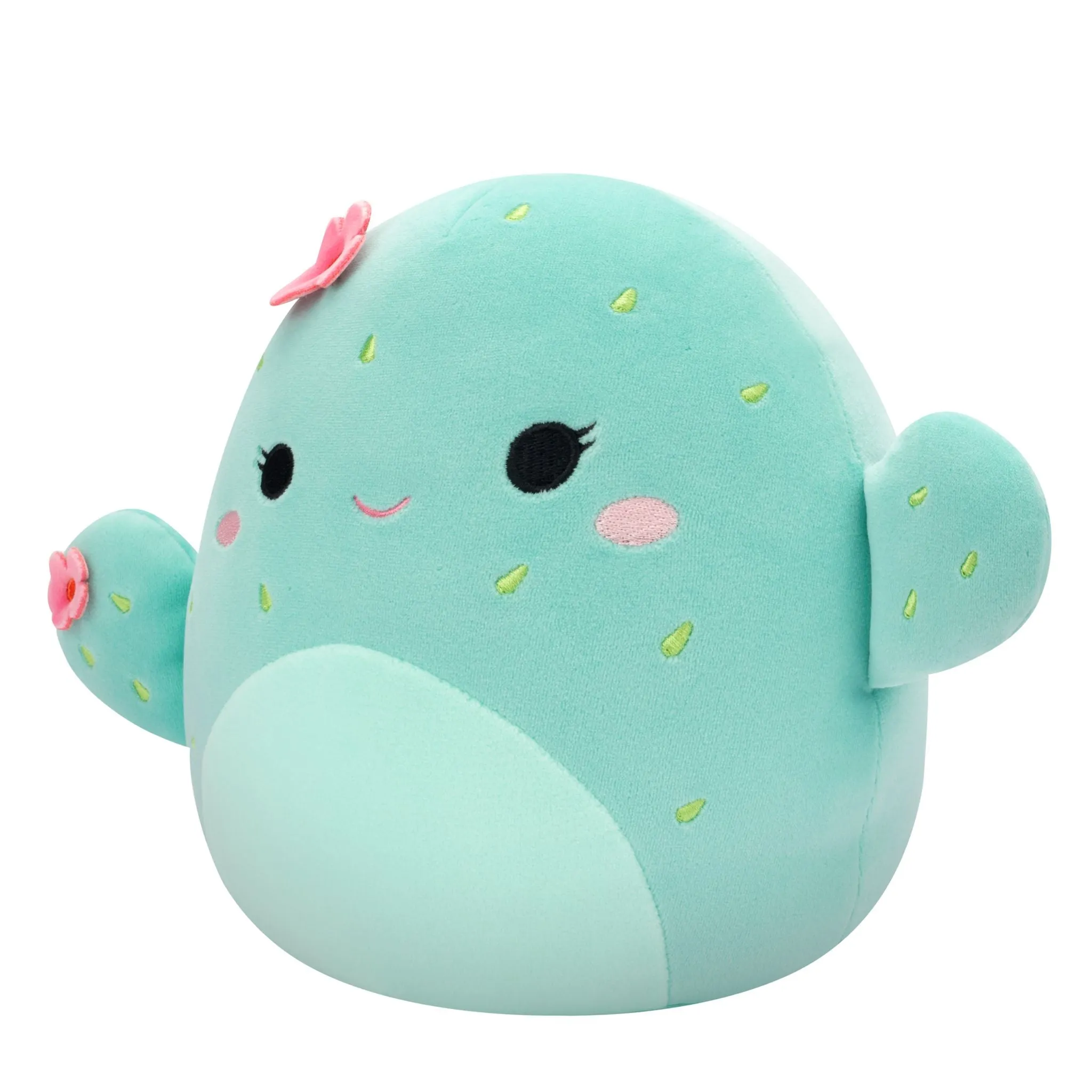 Squishmallows 7.5 Inch Plush S20 Graciela Mint Barrel Cactus With Pink Flowers