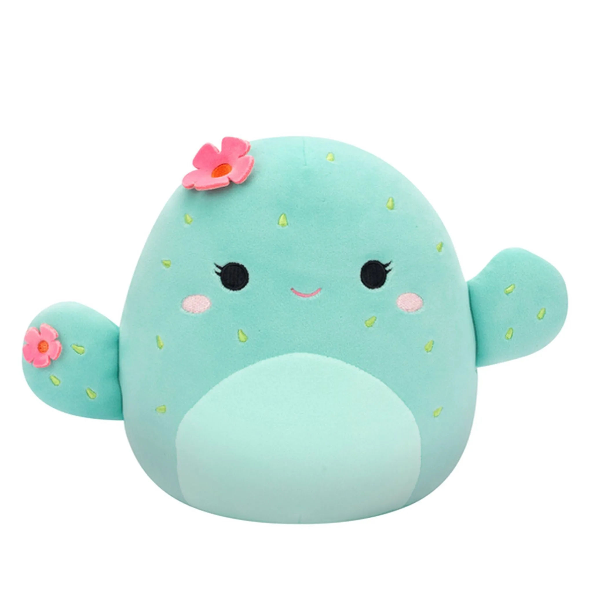 Squishmallows 7.5 Inch Plush S20 Graciela Mint Barrel Cactus With Pink Flowers