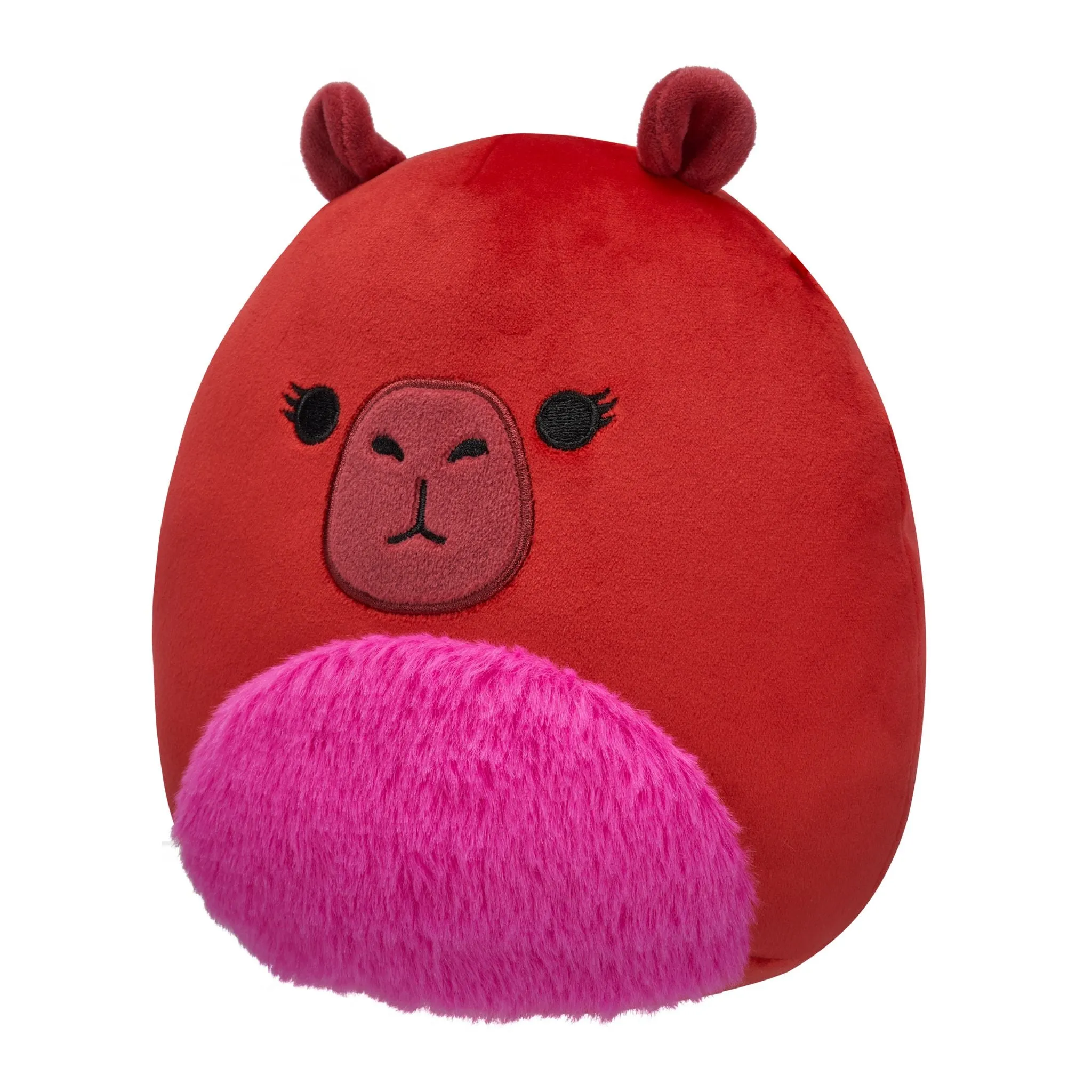 Squishmallows 7.5 Inch Plush S20 Marcia Maroon Capybara With Fuzzy Belly