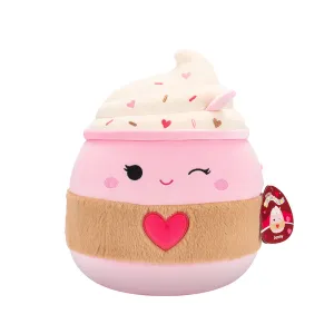 Squishmallows 7.5 Inch Plush Valentines Jenny the Winking Light Pink Latte