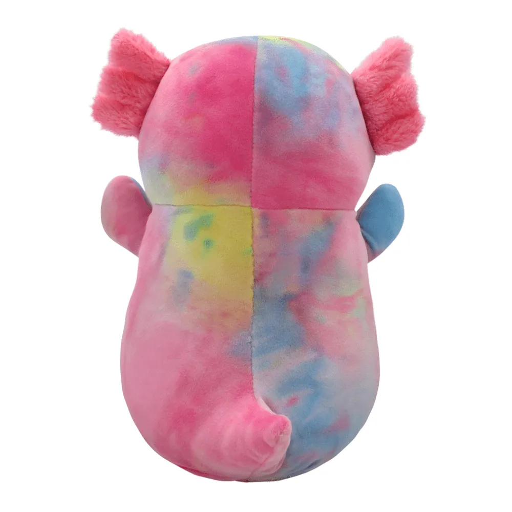 Squishmallows Hugmees 10 Inch Plush Tinley The Rainbow TieDye Axolotl