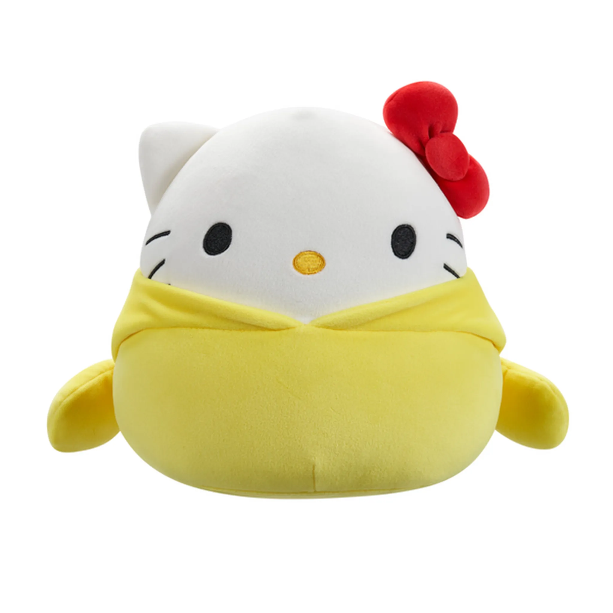 Squishmallows Sanrio Hello Kitty Friend Hoodies 8 Inch - Yellow Hood With Berets