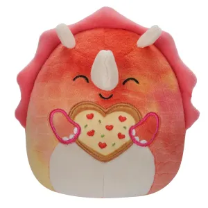 Squishmallows Valentines 7.5 Inch Plush Trinity The Pink Triceratops
