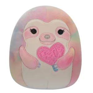 Squishmallows Valentines 7.5 Inch Plush Whim The Rainbow Sloth