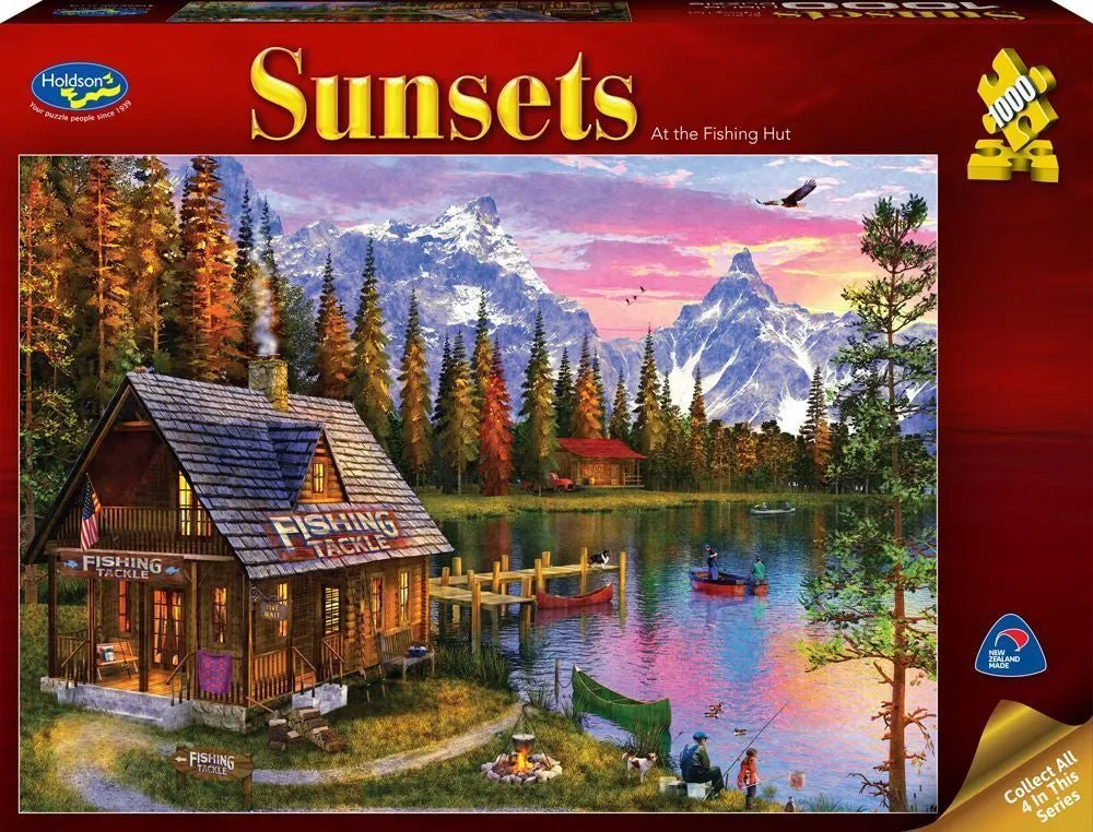 SUNSETS SERIES 3 AT THE FISHING HUT 1000 PIECE PUZZLE