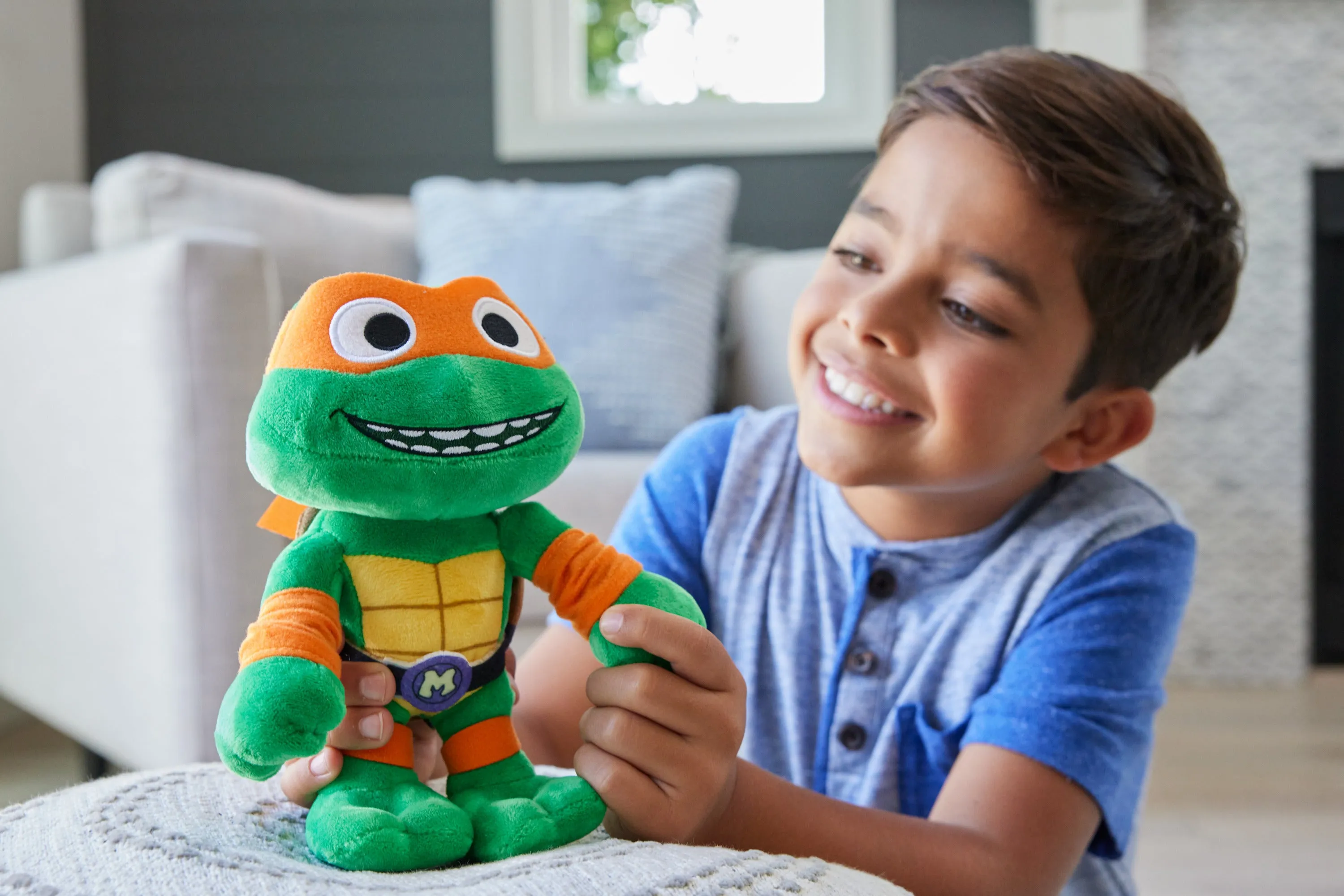 Teenage Mutant Ninja Turtles 8 Inch Basic Plush Michelangelo
