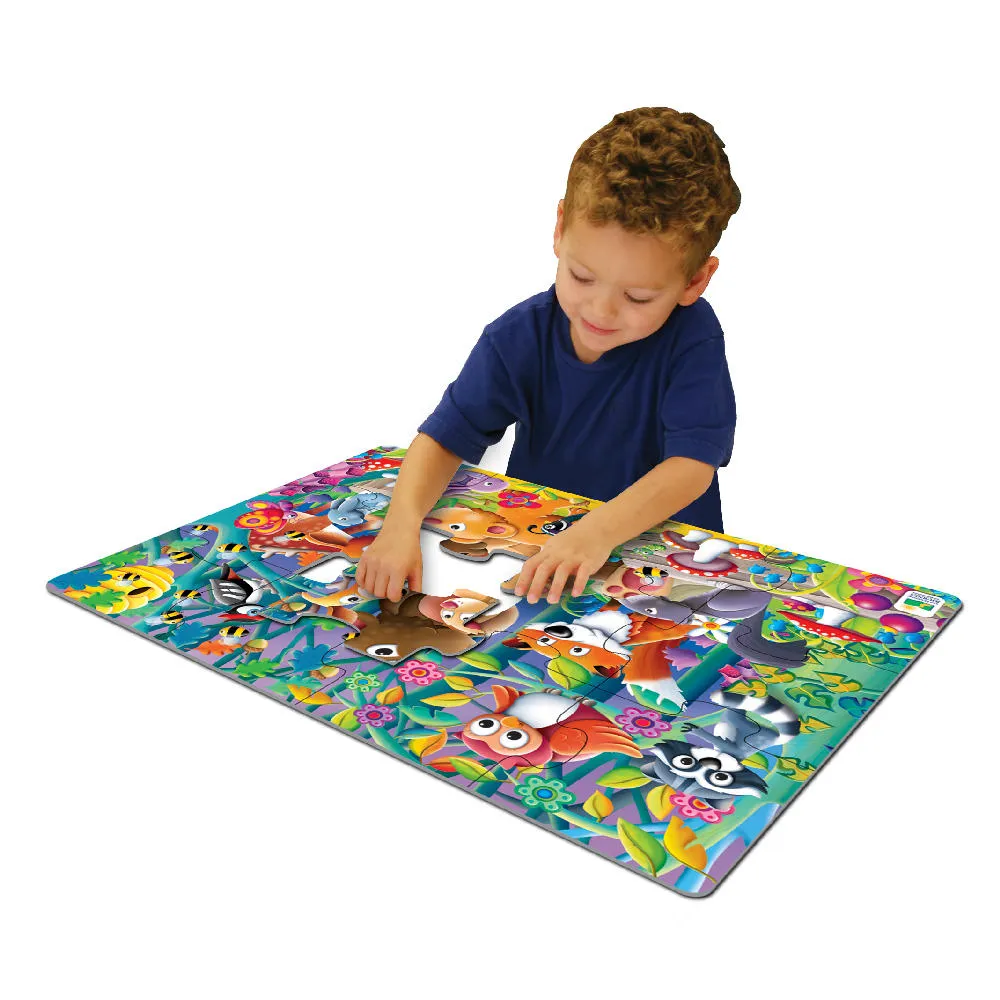THE LEARNING JOURNEY 12 PIECE BIG FLOOR PUZZLE WOODLAND FRIENDS