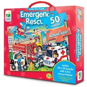 THE LEARNING JOURNEY 50 PIECE EMERGENCY RESCUE FLOOR PUZZLE