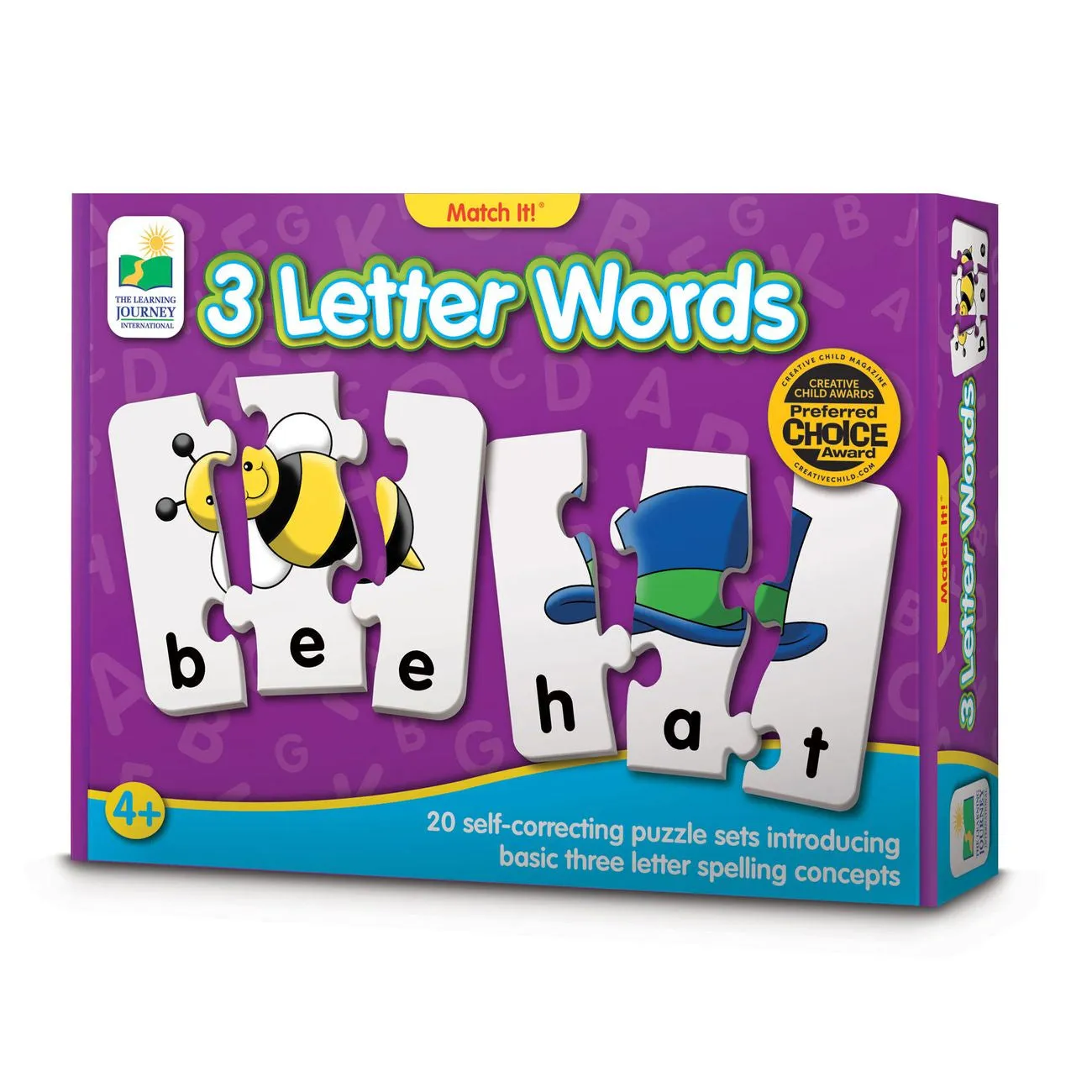 THE LEARNING JOURNEY MATCH IT! 3 LETTER WORDS PUZZLE