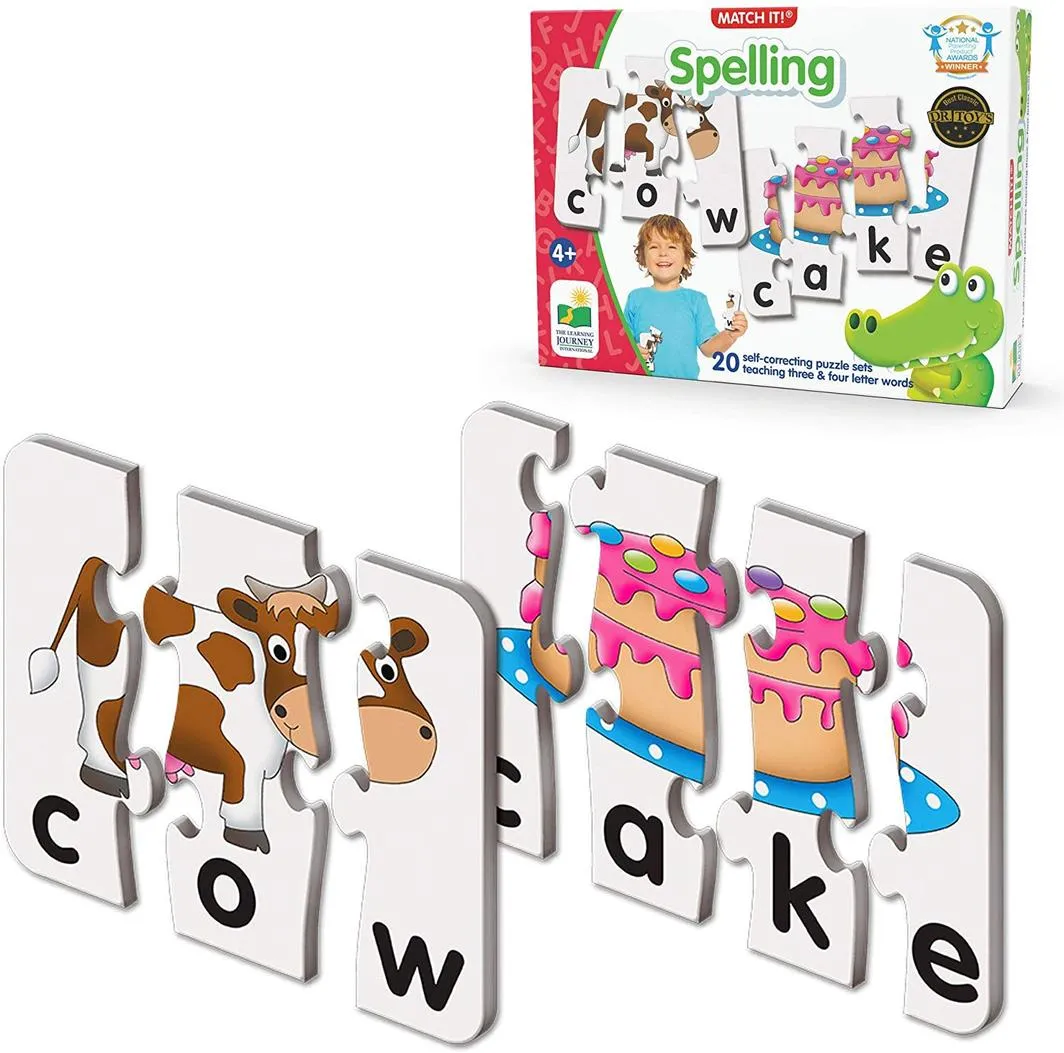 THE LEARNING JOURNEY MATCH IT! SPELLING PUZZLE