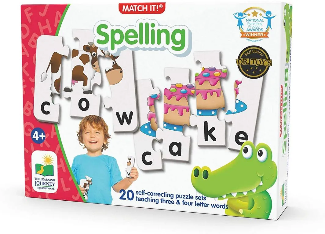THE LEARNING JOURNEY MATCH IT! SPELLING PUZZLE