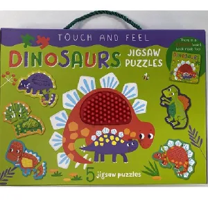 TOUCH AND FEEL DINOSAURS JIGSAW PUZZLE BOXSET