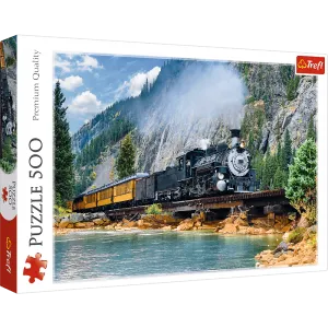 TREFL 500 PIECE PUZZLE MOUNTAIN TRAIN